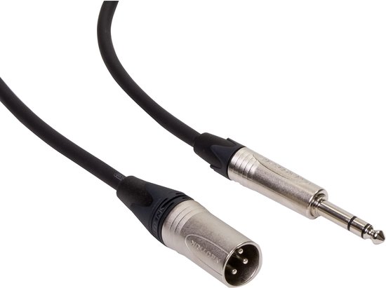 Cordial câble micro 5m XLR mâle jack série sym peak, fiche Neutrik - Câble microphone