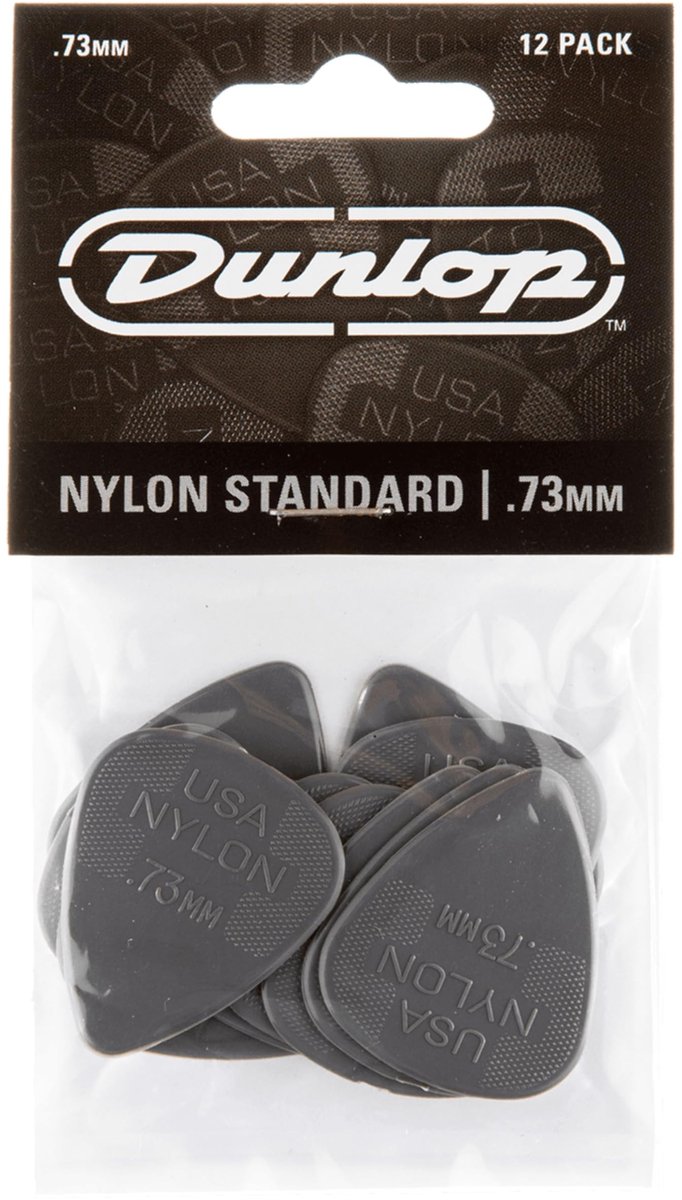 Dunlop Nylon Standard Pick 12-Pack 073mm standaard plectrum