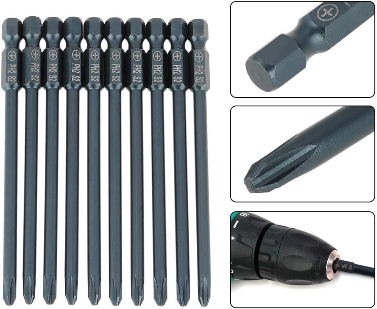 32 stks Extra Lange Beveiliging Schroevendraaier Bit Set 6 Inch 150mm Torx Sabotage Proof voor Phillips Sleutel Hex 1/4 Inch Schacht Legering Staal