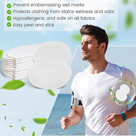 70 Pcs Armpit Pads voor Mannen en Vrouwen - Individueel Verpakte Zweetbestendige Pads - Anti-Zweet Onderarm Pads voor Overmatig Zweten, Onzichtbaar en Comfortabel van YWYMX — afbeelding 4