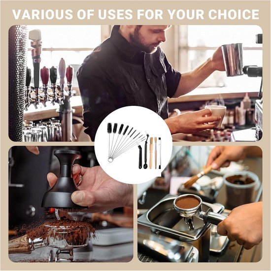 15pcs Schoonmaakborstels - Volledig Automatische Koffieborstel - Barista Borstel - Schoonmaakset Voor Volledig Automatische Koffiemachine Voor Bonen - Granen van Merkloos	 — afbeelding 3