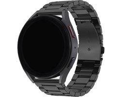 BALR Stalen Band 22mm – Geschikt voor Samsung Galaxy Watch 46mm / 3 / Gear S3, Huawei GT 2/3/Pro, Amazfit GTR, Polar Grit / Vantage, Fossil Gen 5/6, OnePlus Watch, Xiaomi Watch / Mi – Luxe Metalen Horlogeband – Zwart – Stevige Vouwsluiting