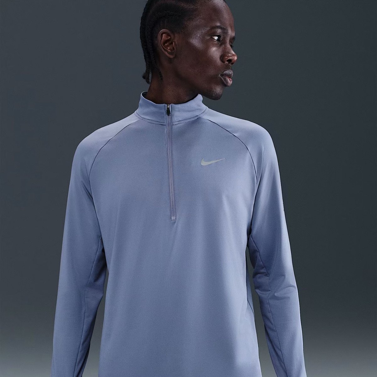 Nike Stride Dri-Fit Hardloopsweater Heren M Paars