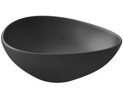 Cersanit Moduo - Opzetwastafel, 44x36 cm, zonder overloop, antraciet K116-105-BOX