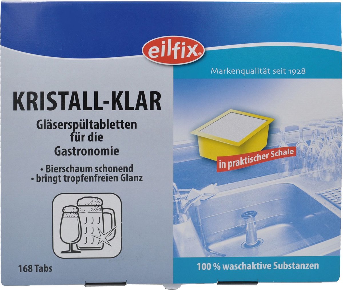 Vaatwastabletten, Vaatwasmachine tabletten - Kristall-Klar