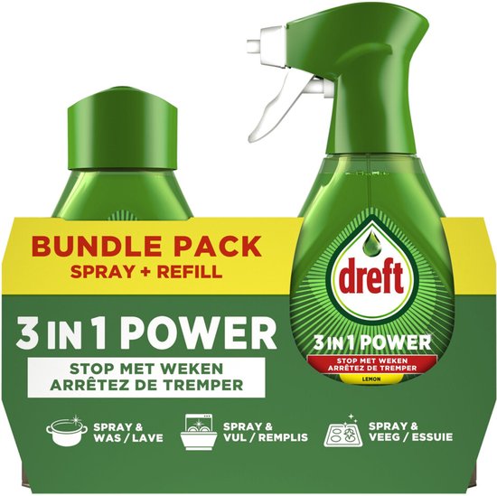 Dreft 3in1 Power Spray + Navulling - 1000 ml