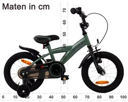 2Cycle Biker kinderfiets 14 inch (3 tot 5 jaar) voor jongens Groen