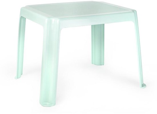 Plasticforte Tuinstoelen en tafel set voor kinderen - kunststof - mintgroen - met 4x stoelen - buiten/binnen van Plasticforte — afbeelding 3