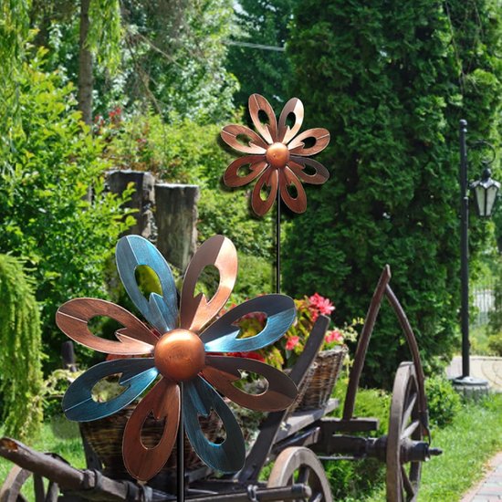 Metalen Windspinner voor Buiten - Decoratieve Windmolen voor in de Tuin