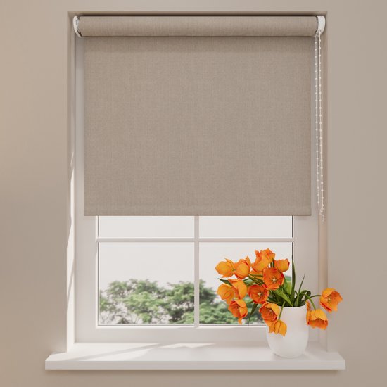 Store enrouleur Easy Texture Blackout Sable 180 x 190