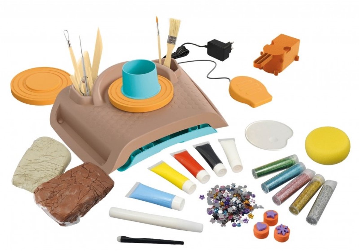 Buki - Professional Pottenbakkerij Studio - Knutselen voor kinderen - Creatief speelgoed - Hobby pakket — afbeelding 4