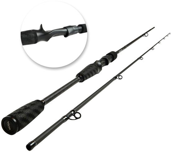 DLT Vivid Baitcaster Hengelset - Complete Set met Hengel, Reel, Gevlochten Lijn, Fluorocarbon & Hoes van Merkloos — afbeelding 5