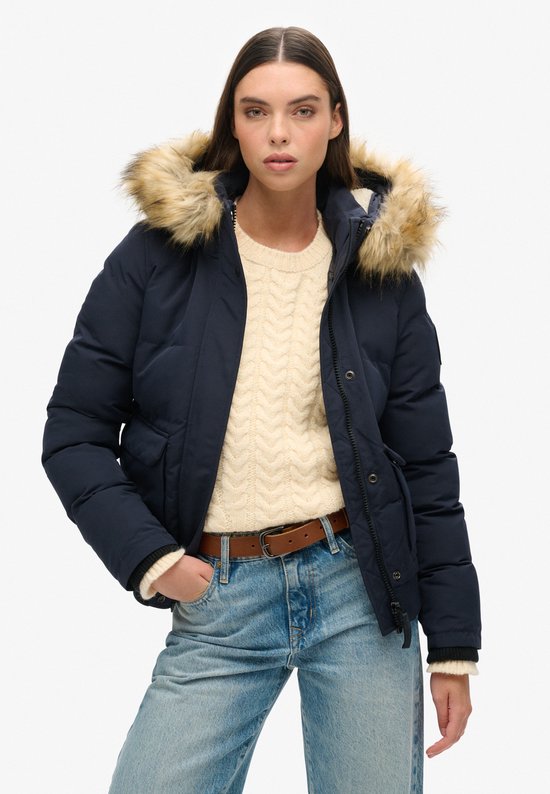 Superdry - Everest Hooded Puffer Bomberjack - Dames - Gewatteerde jassen