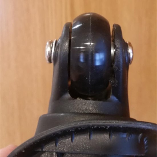SHANOER 2 paar vervangende wielen voor bagage 360 draaibare dubbele koffer wielen roller zwart, Zwart, W041-2, bagage-sets