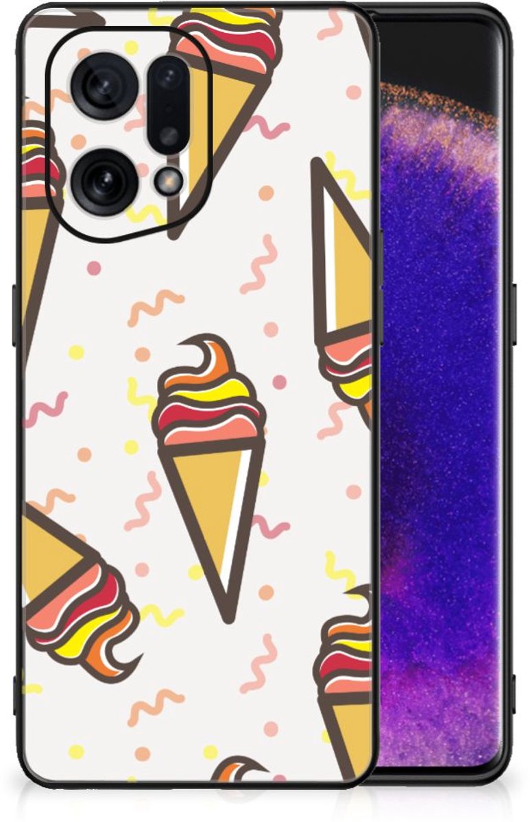 OPPO Find X5 Back Cover Hoesje Icecream