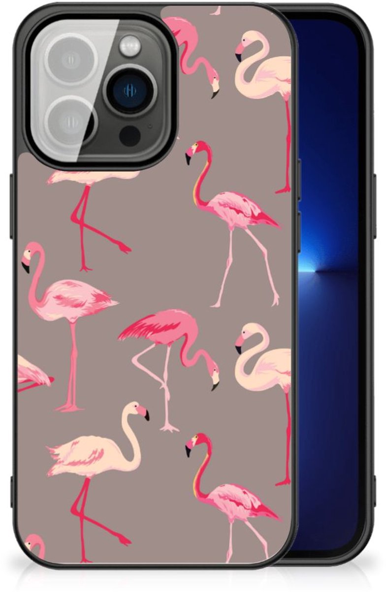 iPhone 13 Pro Dierenprint Telefoonhoesje Flamingo