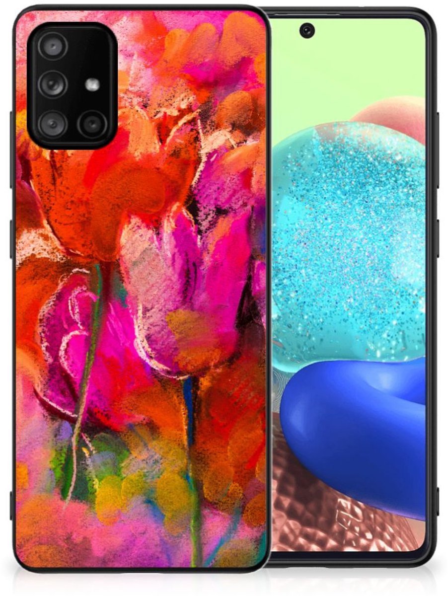 Kleurrijke Telefoonhoesje Samsung Galaxy A71 Tulips