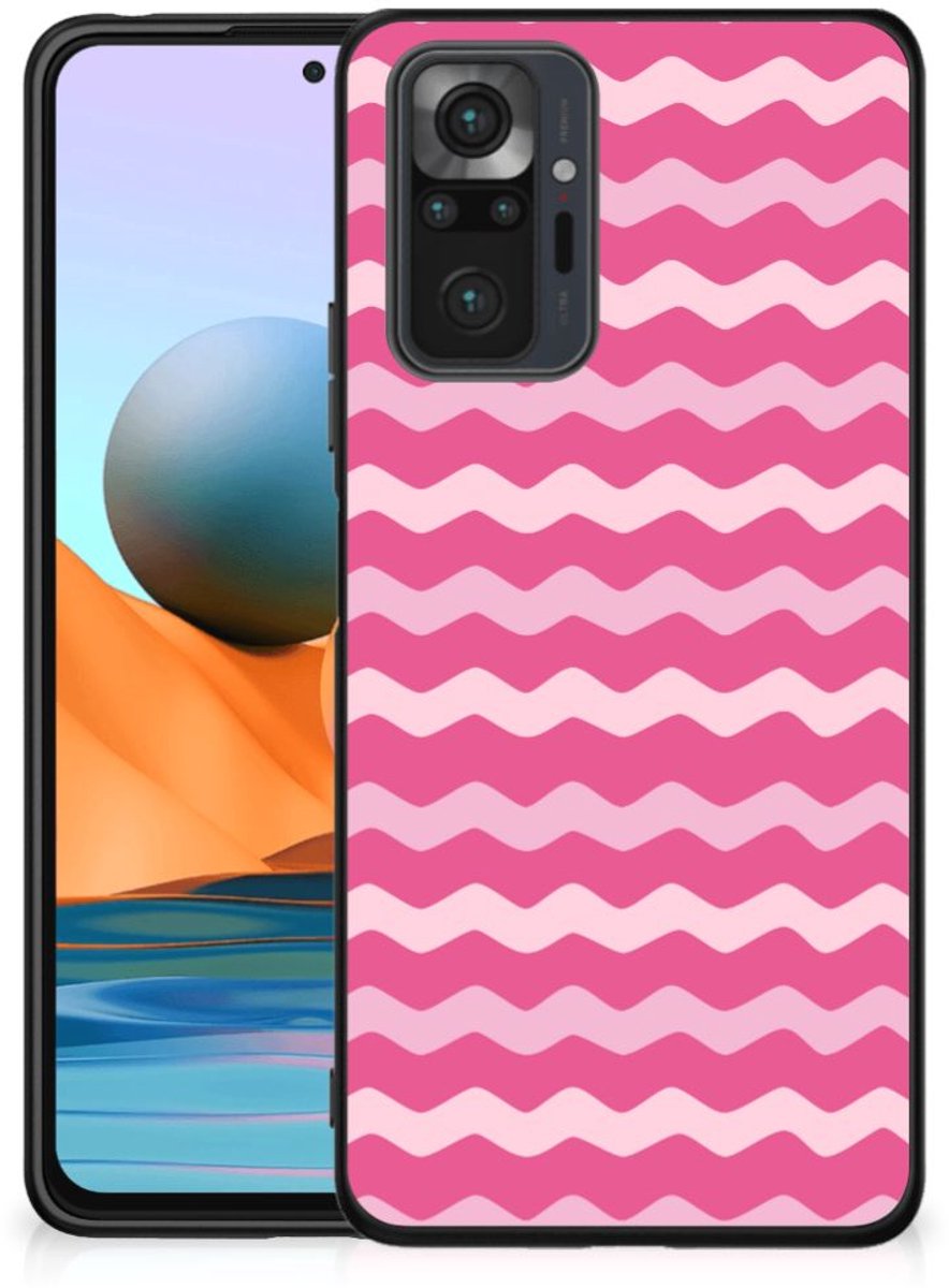 Back Cover voor Xiaomi Redmi Note 10 Pro Back Case Waves Pink