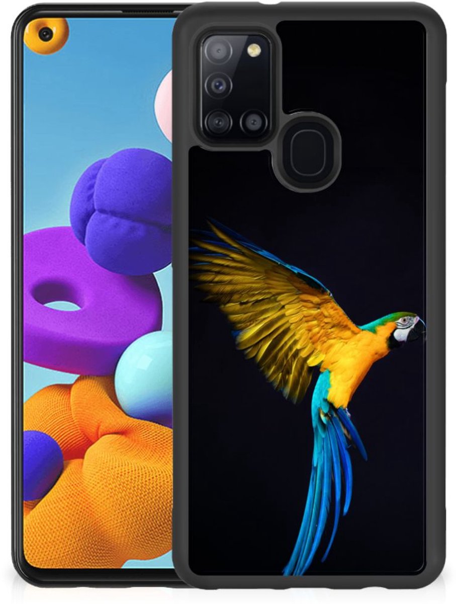 Samsung Galaxy A21s Back Cover Papegaai