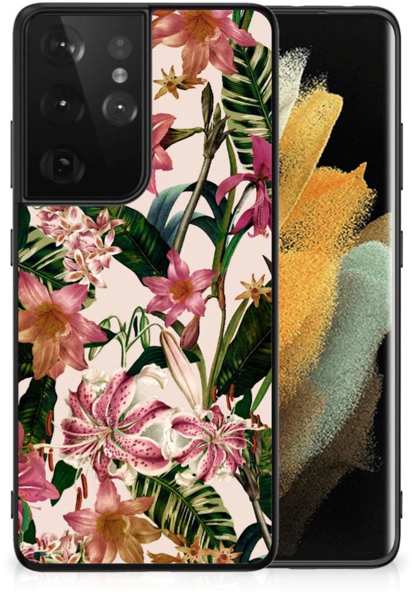 Samsung Galaxy S21 Ultra Bloemen Hoesje Flowers
