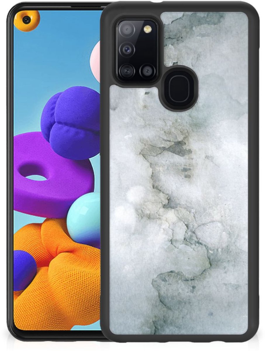 Case Samsung Galaxy A21s Painting Grey
