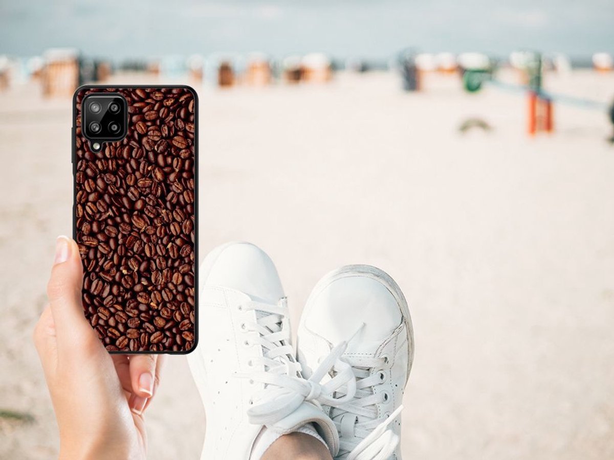 Samsung Galaxy A12 Back Cover Hoesje Koffiebonen