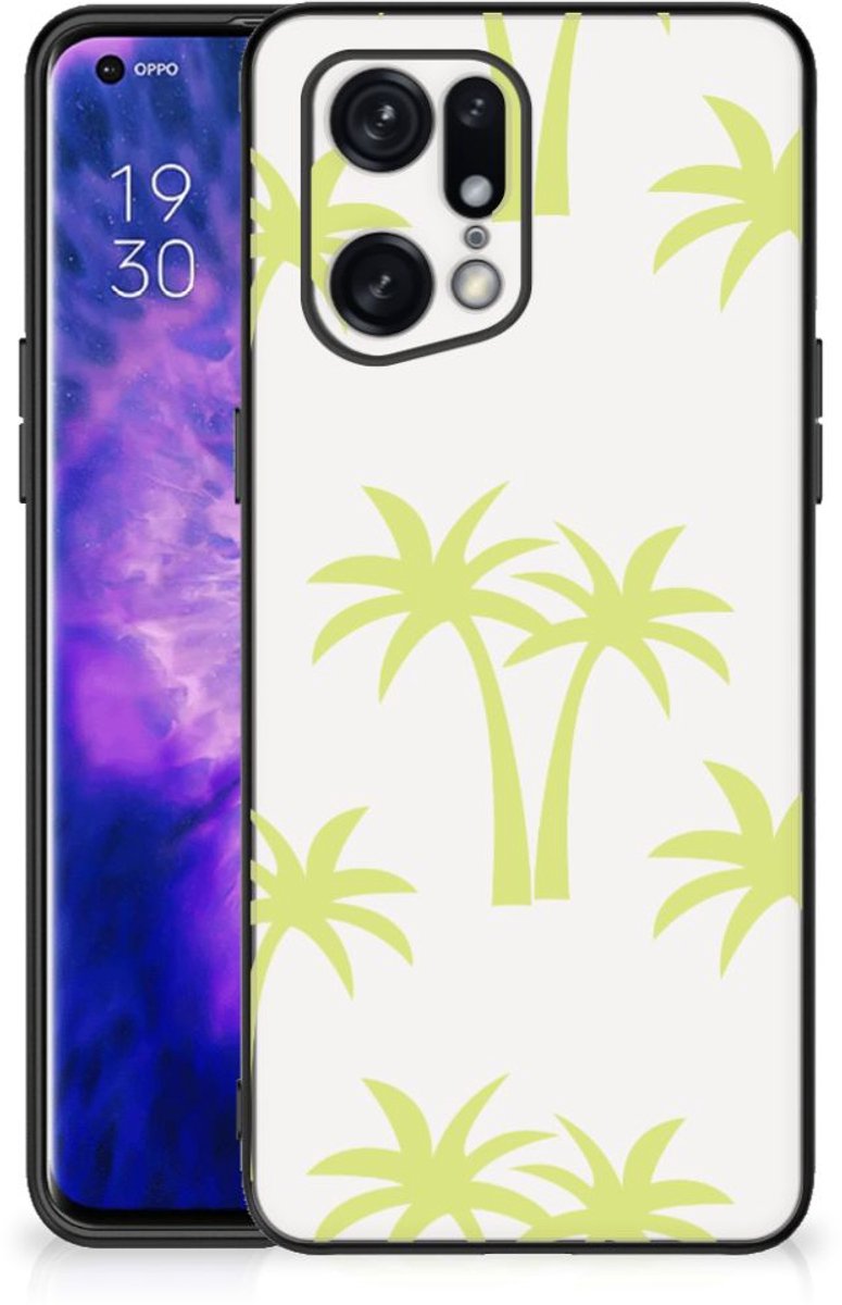 OPPO Find X5 Pro Bloemen Hoesje Palmtrees