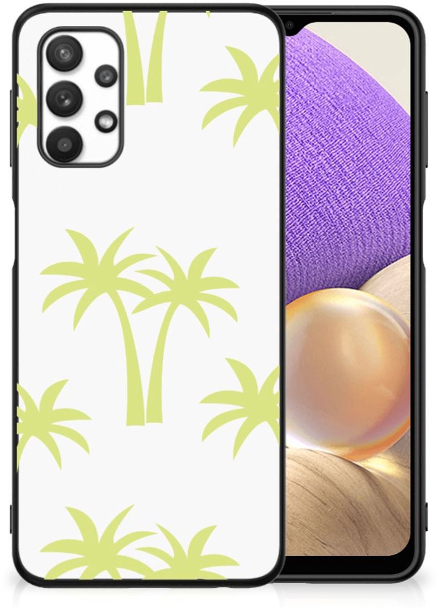 Samsung Galaxy A32 5G Bloemen Hoesje Palmtrees