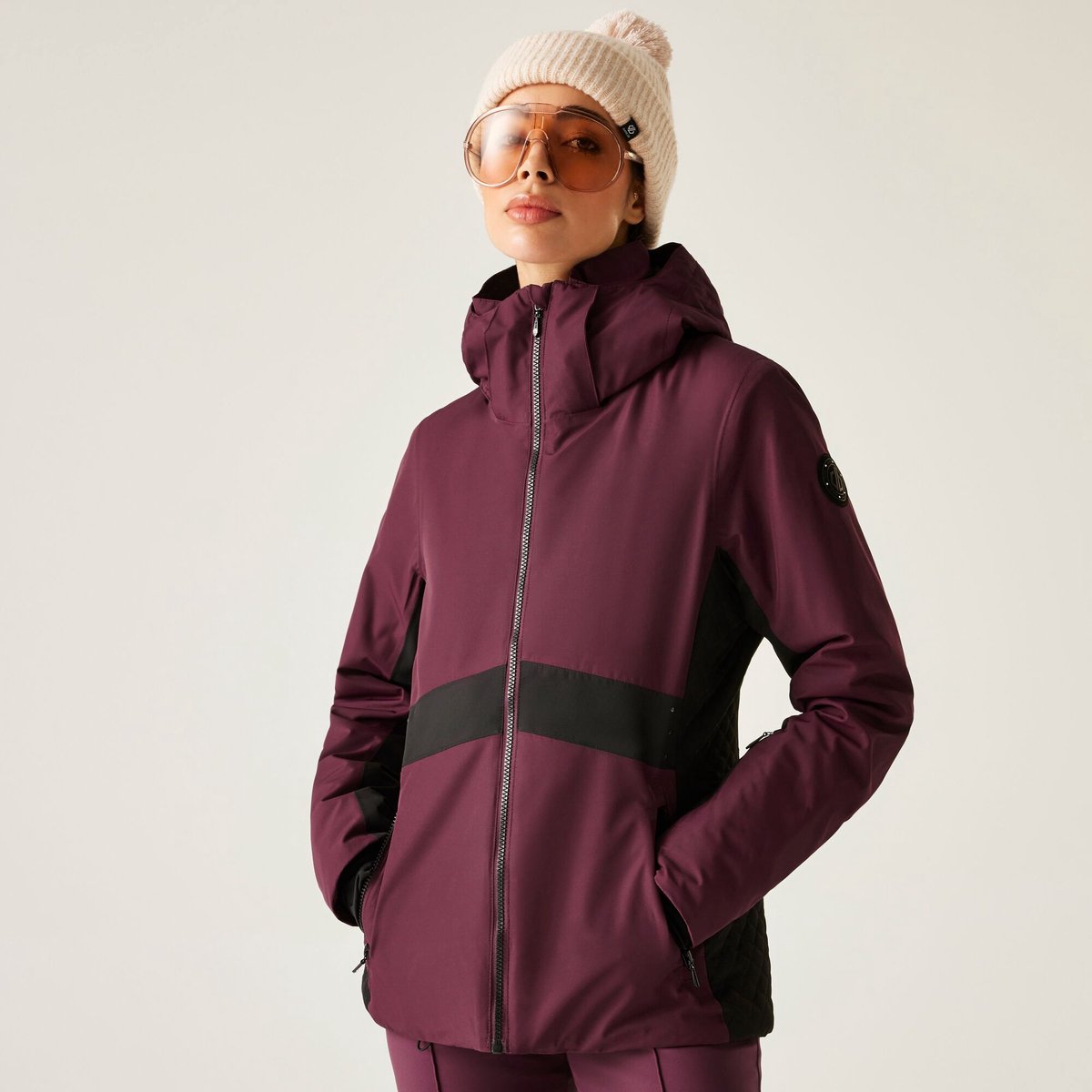 Issy waterdichte isolerende gewatteerde ski-jas voor dames