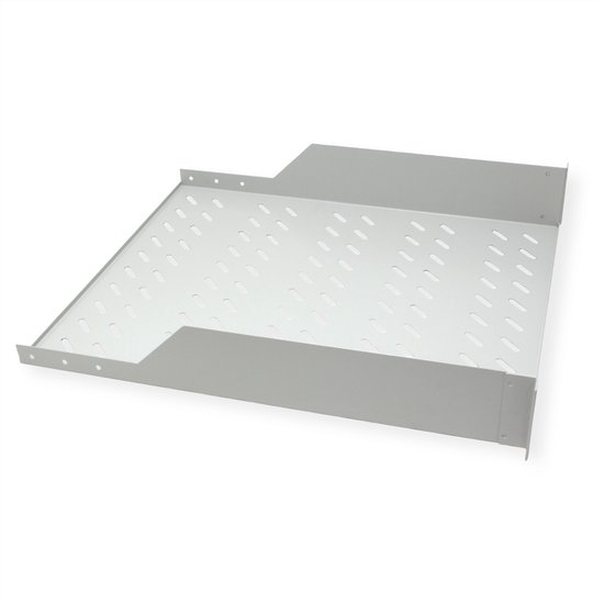 ROLINE Etagère 19 pouces 2 U profondeur 550 mm, capacité de charge 25 kg gris