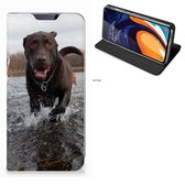 Geschikt voor Samsung Galaxy A60 Hoesje maken Honden Labrador