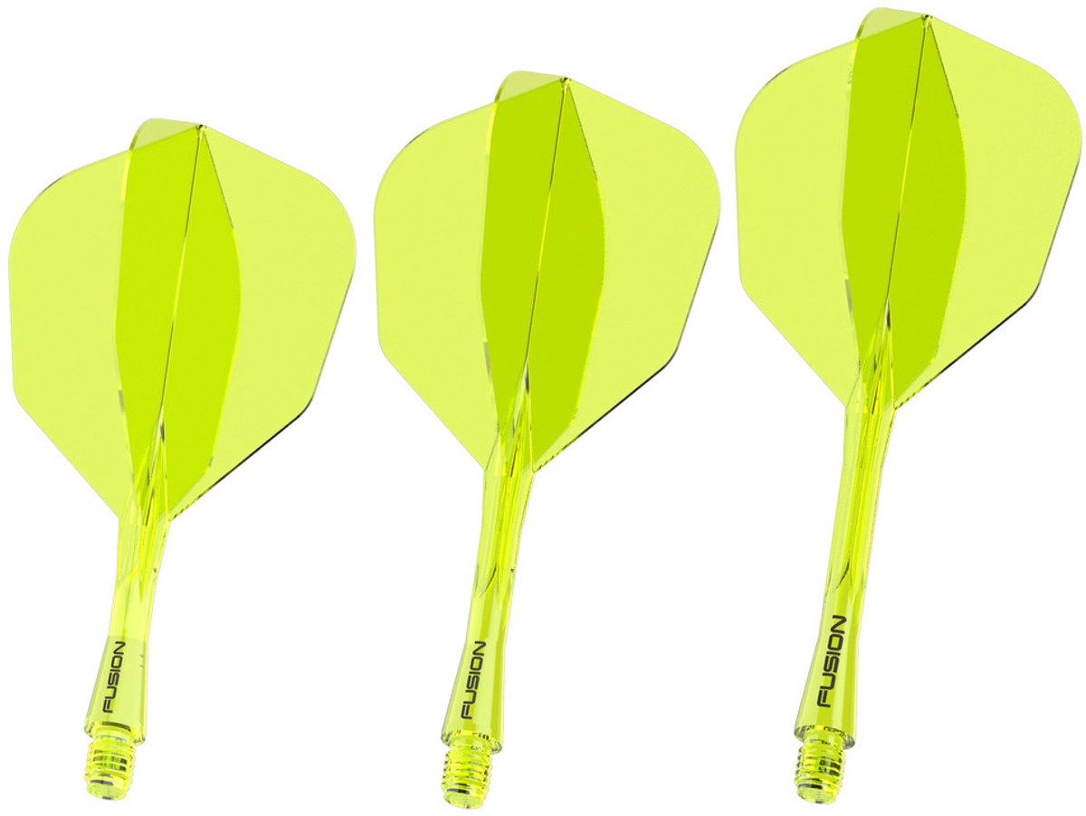 Winmau Fusion Neon Yellow NO6 - Dart Flights Short