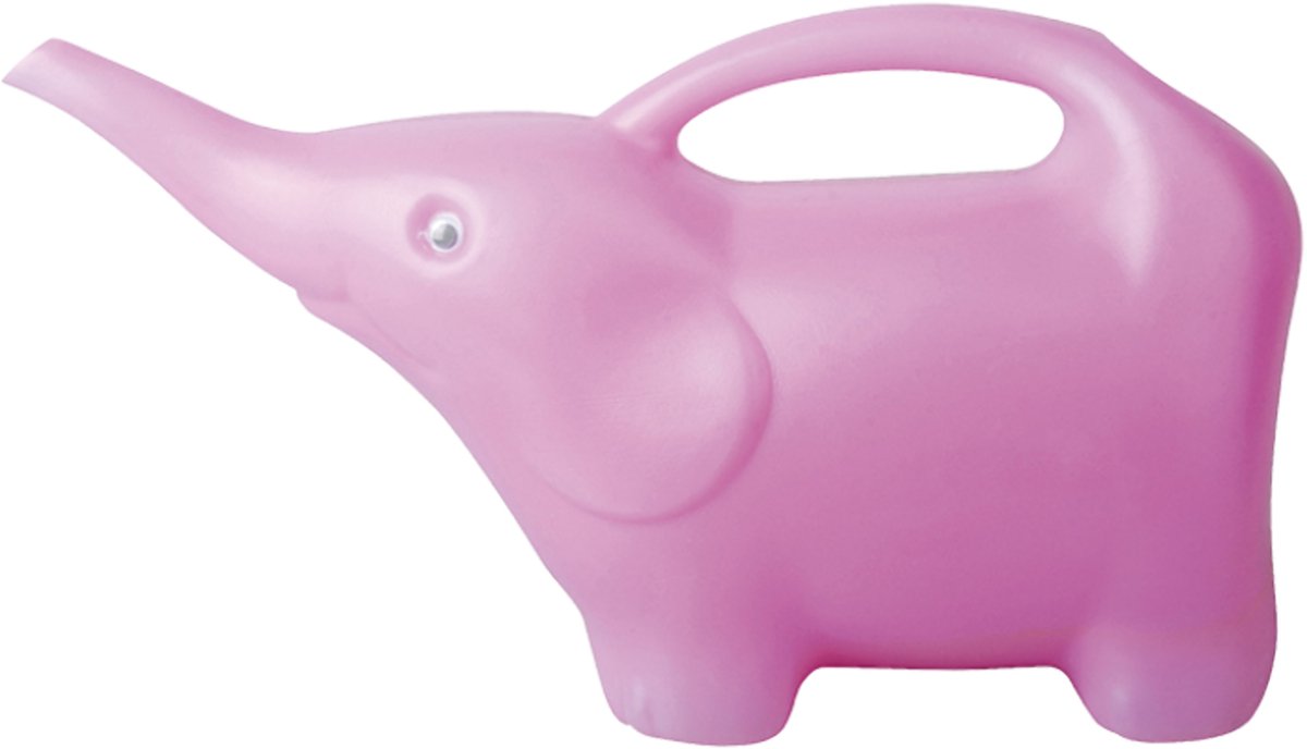 Esschert Design Gieter - Olifant - roze - 1,6 liter - kunststof - Olifant 's gietertje - gieters voor kinderen