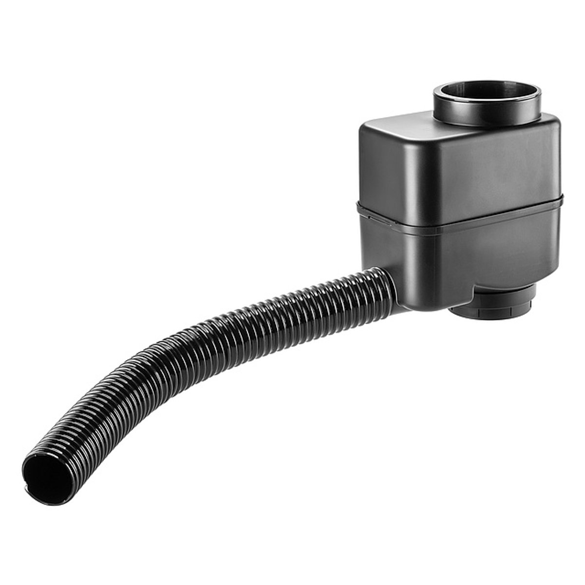 KADAX Regenwaterverzamelaar voor tuin, regenwaterton voor eenvoudige en snelle montage, levensduur regenwatertank, regendief van kunststof (zwart)