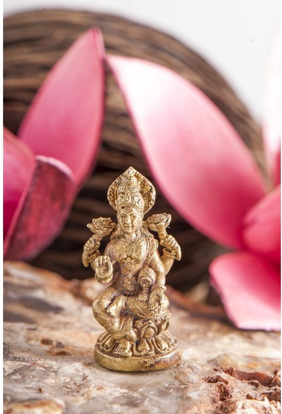 Miniatuur Lakshmi messing