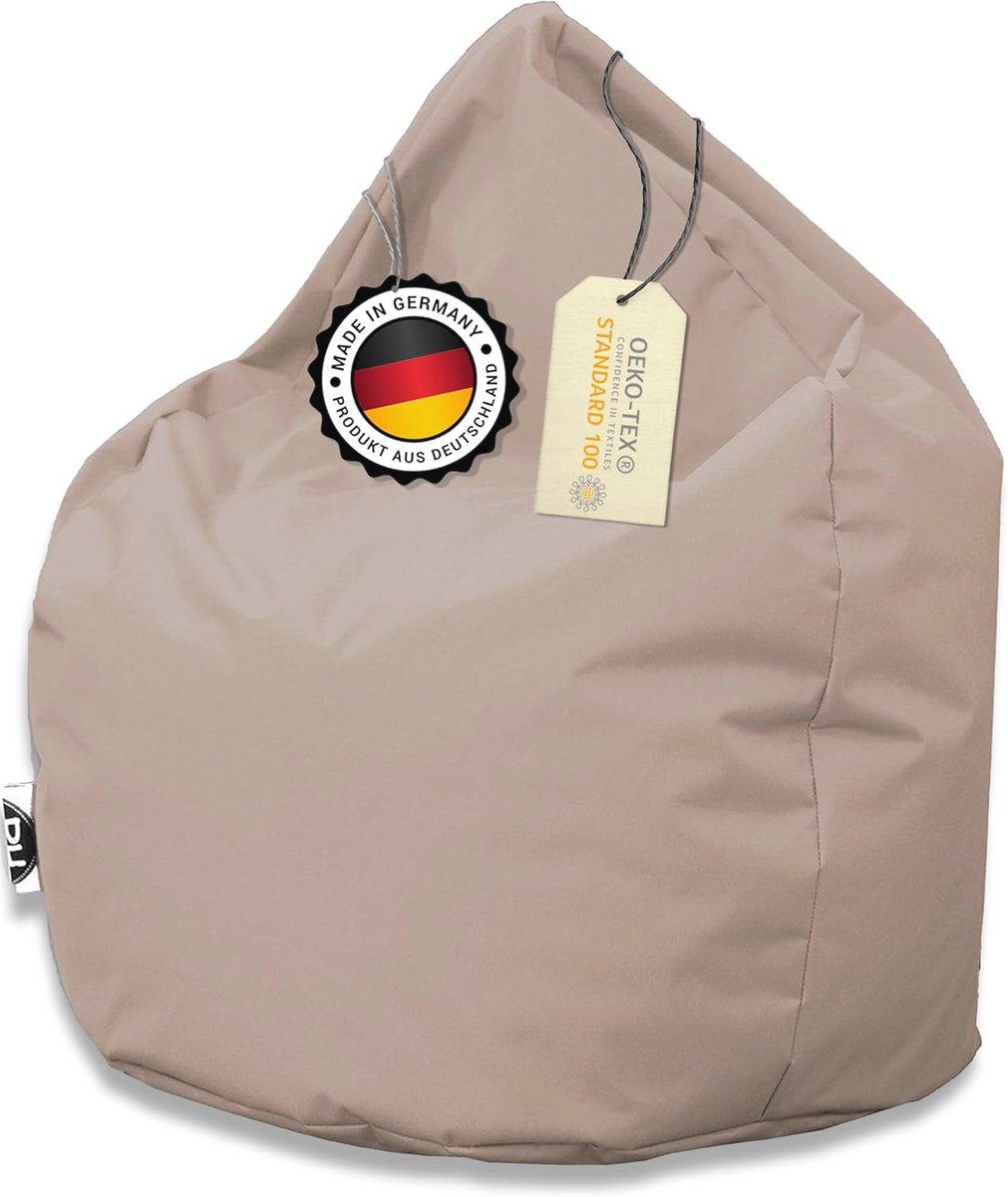 Druppelvormige Zitzak Beige voor Binnen en Buiten - XXXL 480 Liter - Comfortabele Loungest