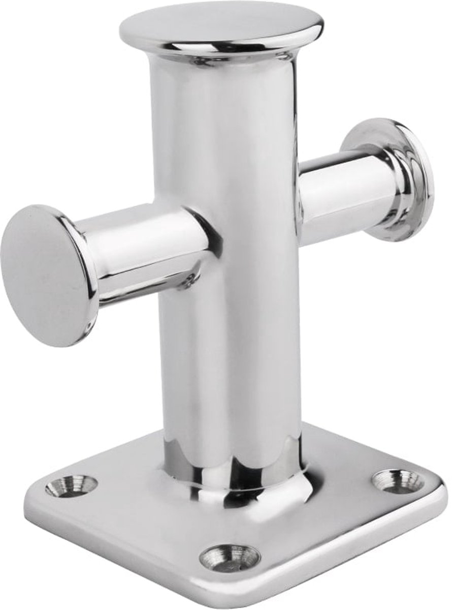 RVS316 kruisbolder met voetplaat