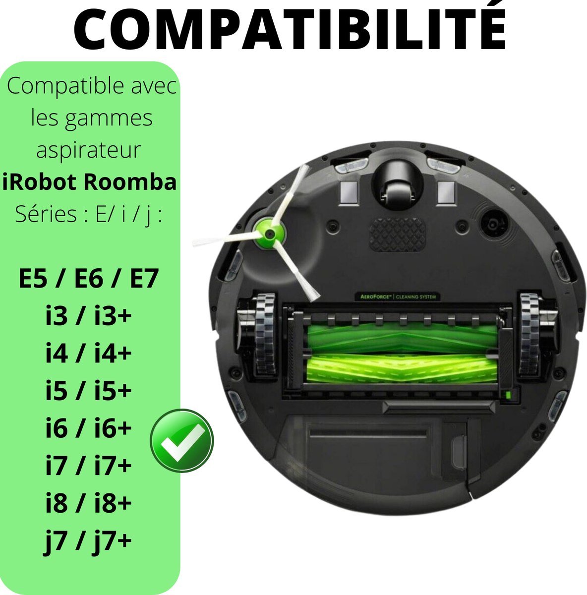 10x Accessoirespakket voor iRobot Roomba j7+/j7/i8+/i8/i7+/i7/i6+/i6/i5+/i5/i4+/i4/i3+/i3/E5/E6/E7 Filters/zijborstels/afzuigrollen thumbnail 4