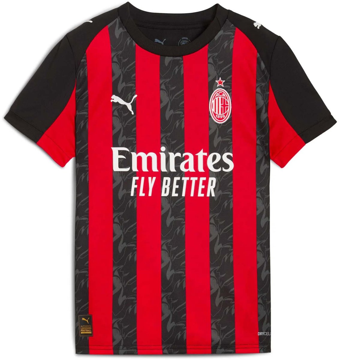Puma Acm Home Jersey Replica Jr T-Shirt Sportswear Kinderen Rood