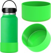 Allecto Plus - Waterfles Houder voor Hydroflask - Silicone Fles Bumper - Groen - 2 Stuks - Geschikt voor Brede Mond - Meerlaagse Bescherming
