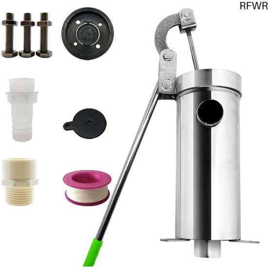 RFWR® Handmatige Tuinpomp 32 mm – Duurzame Gietijzeren Dieptepomp voor ...