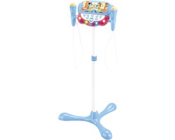 Bluey Verstelbare Standaard met 2 Microfoons met Stemeffecten, Verlichting, Luidspreker, Bluetooth