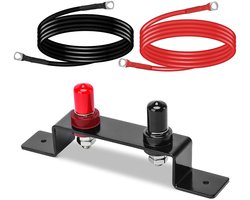 Batterij Jump Post Kit, Waterdichte Batterij Opladen Post, Afstandsbediening Batterij Jumper Terminals Verplaatsing Kit met 49