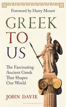 Livre 'Grec pour nous', avec une statue classique d'Athéna sur une colonne. Texte: 'Grec pour nous'.