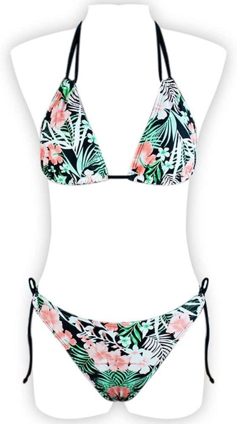 GORGLITTER Push Up Bikini Damen Set Bikini Mit Strass Kette Neckholder Bikini Zweiteiliger Badeanzug Mit Schnürung Bademode Beige S