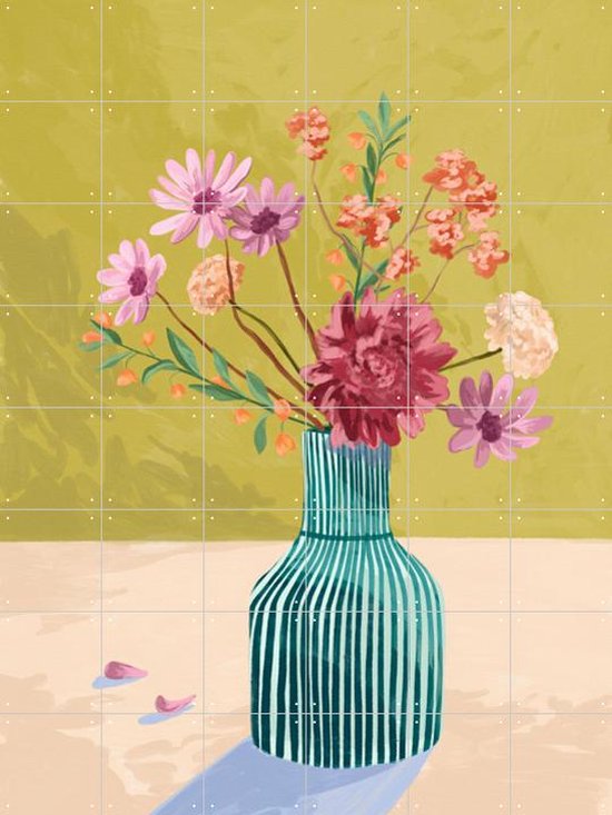 IXXI Wildflowers - Wanddecoratie - Bloemen en Planten - 120 x 160 cm