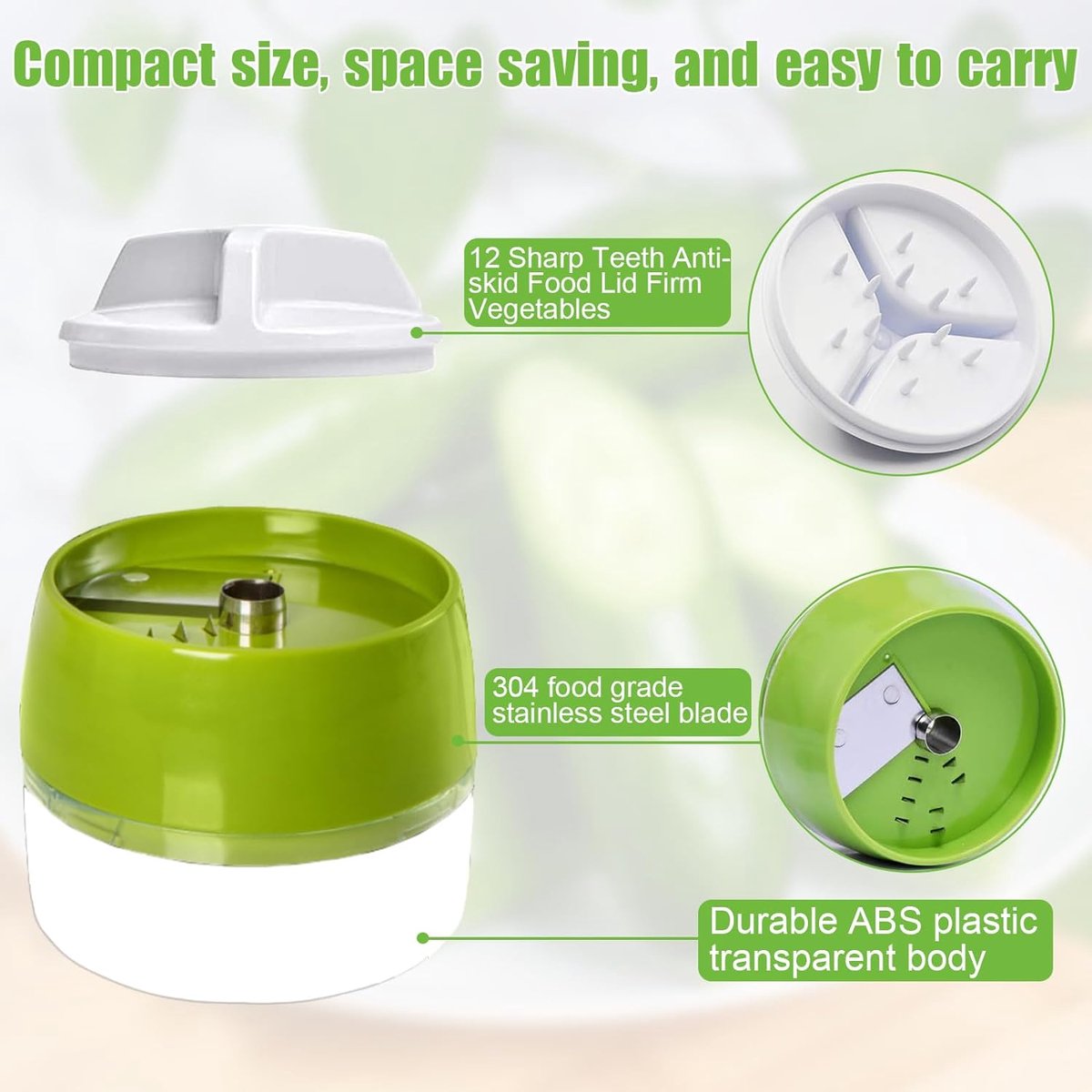 Spiraliseur De Légumes 4 En 1 Avec 4 Lames Inox – Machine à Spaghettis De Courgettes, Carottes, Concombres – Facile à Utiliser Et à Nettoyer