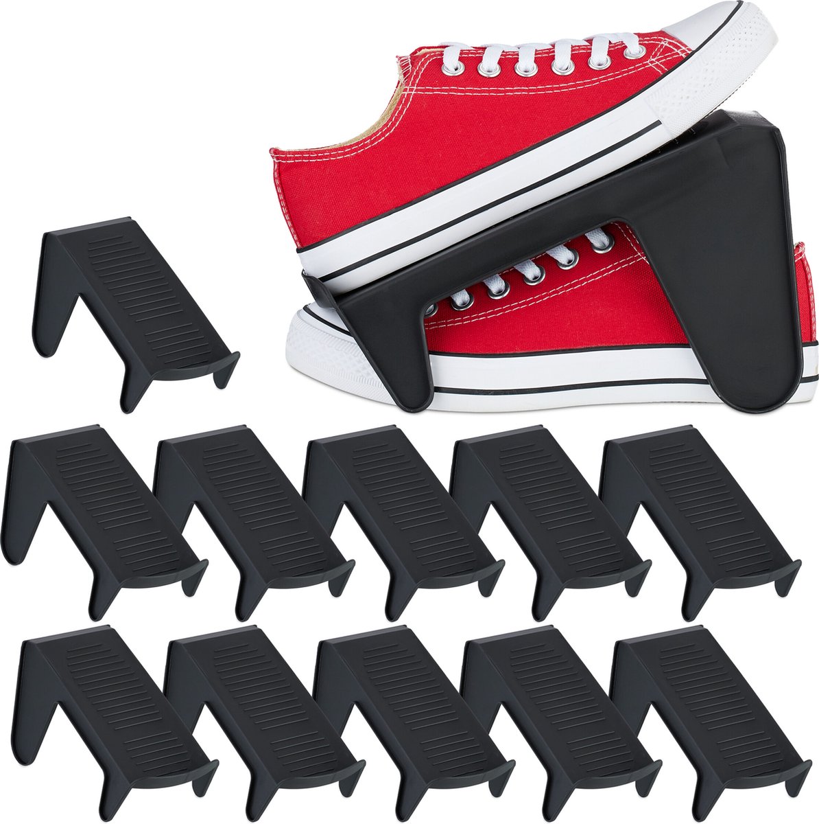 schoenen organizer - set van 12 - tot maat 39 - antislip - schoenen opbergsysteem