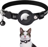 Veilige Kattenhalsband met AirTag - Zwart- Apple - Reflecterend - Veiligheidssluiting - Blauw - Alleen houder, geen airtag ingebgrepen