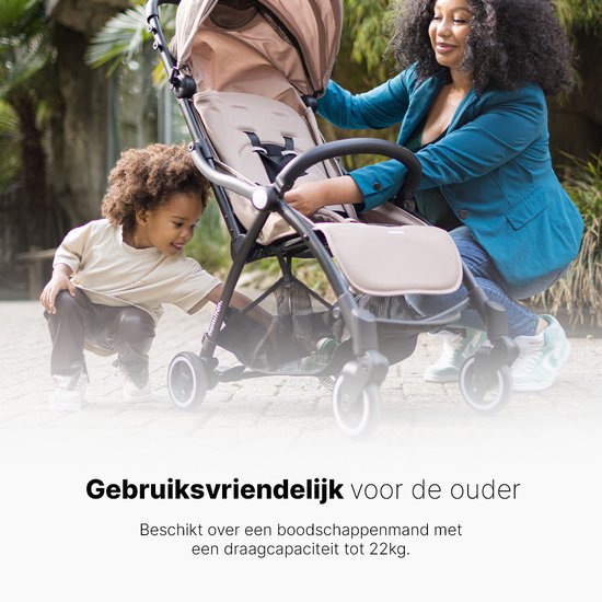 Hamilton by Yoop X1 Plus Buggy - MagicFold - Tot 22 kg - Premium Wandelwagen - Inklapbare Plooibuggy - Verlengde Zonnekap - Zwart
